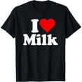 thumbnail image 1 of I LOVE HEART MILK T-Shirt, 1 of 6