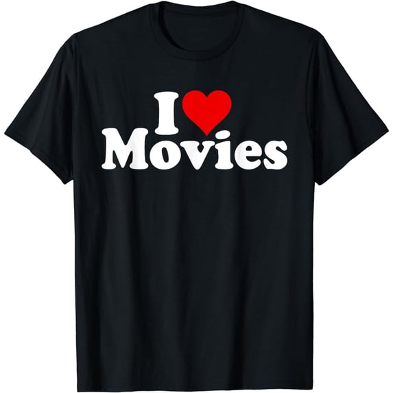 I LOVE HEART MOVIES FILMS T-Shirt