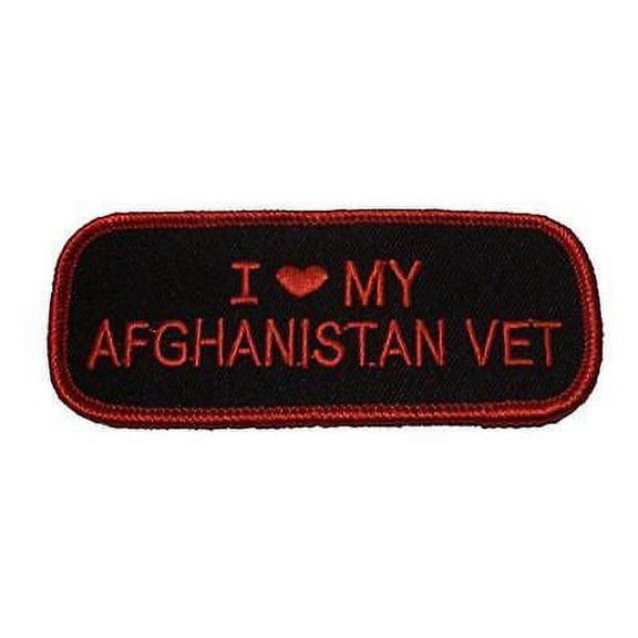 I LOVE HEART MY AFGHANISTAN VET PATCH OEF OPERATION ENDURING FREEDOM SUPPORT