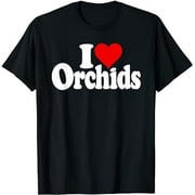 I LOVE HEART ORCHIDS FLOWERS T-Shirt
