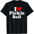 thumbnail image 1 of I LOVE HEART PICKLE BALL PICKLEBALL T-Shirt, 1 of 5