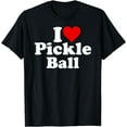 thumbnail image 1 of I LOVE HEART PICKLE BALL PICKLEBALL T-Shirt, 1 of 3