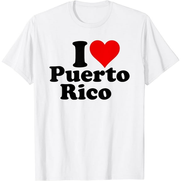 I LOVE HEART PUERTO RICO PUERTO RICAN PRIDE T-Shirt
