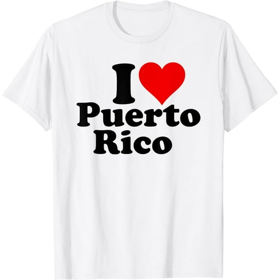 I LOVE HEART PUERTO RICO PUERTO RICAN PRIDE T-Shirt