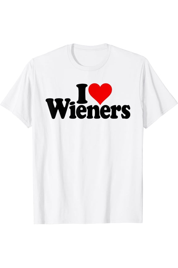 I LOVE HEART WIENERS SAUSAGE FRANKFURTER HOT DOG T-Shirt mens t shirt,white,women,funny,misfits,men,journey
