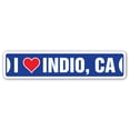 thumbnail image 1 of I LOVE INDIO CALIFORNIA Street Sign ca city state us wall road décor gift, 1 of 5