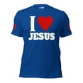 thumbnail image 1 of I LOVE JESUS Unisex t-shirt (True Royal, S), 1 of 4
