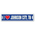 thumbnail image 1 of I LOVE JOHNSON CITY TENNESSEE Street Sign tn city state us wall road décor gift, 1 of 5