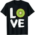 thumbnail image 1 of I LOVE KIWI Fruit Costume Cheap Halloween Costume T-ShirtMen's and women's short-sleeved pure cotton shirts, 1 of 6