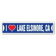 thumbnail image 1 of I LOVE LAKE ELSINORE CALIFORNIA Street Sign ca city state us wall road décor gift, 1 of 5