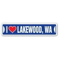 thumbnail image 1 of I LOVE LAKEWOOD WASHINGTON Street Sign wa city state us wall road décor gift, 1 of 5