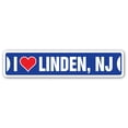 thumbnail image 1 of I LOVE LINDEN NEW JERSEY Street Sign nj city state us wall road décor gift, 1 of 5