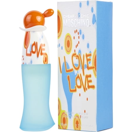 I LOVE LOVE by Moschino EDT SPRAY 1.7 OZ for Women - Citrus, Florals, Woody Notes - Experience Vibrant Fragrance