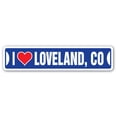 thumbnail image 1 of I LOVE LOVELAND COLORADO Street Sign co city state us wall road décor gift, 1 of 5