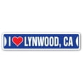 thumbnail image 1 of I LOVE LYNWOOD CALIFORNIA Street Sign ca city state us wall road décor gift, 1 of 5