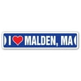 thumbnail image 1 of I LOVE MALDEN MASSACHUSETTS Street Sign ma city state us wall road décor gift, 1 of 5