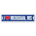 thumbnail image 1 of I LOVE MERIDIAN MISSISSIPPI Street Sign ms city state us wall road décor gift, 1 of 5