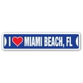 thumbnail image 1 of I LOVE MIAMI BEACH FLORIDA Street Sign fl city state us wall road décor gift, 1 of 5