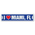 thumbnail image 1 of I LOVE MIAMI FLORIDA Street Sign fl city state us wall road décor gift, 1 of 5