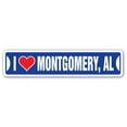 thumbnail image 1 of I LOVE MONTGOMERY ALABAMA Street Sign al city state us wall road décor gift, 1 of 5