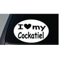 thumbnail image 1 of I LOVE MY COCKATIEL BIRD STICKER PARROT COCKATOO TRUCK WINDOW STICKER DECAL 6" *C858*, 1 of 1