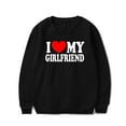 thumbnail image 1 of I LOVE MY GIRLFRIEND Couple Text Valentine's Day Gift Sweatshirt Women Man O-neck Long Sleeve 2025 New Fashion Casual Streetwear., 1 of 4