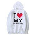 thumbnail image 1 of I LOVE MY GIRLFRIEND Merch Hoodies Pullover Couple Outfits Valentine's Day Costumes Men Long Sleeve Sweatshirts, 1 of 2