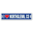 thumbnail image 1 of I LOVE NORTHGLENN COLORADO Street Sign co city state us wall road décor gift, 1 of 5