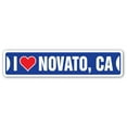 thumbnail image 1 of I LOVE NOVATO CALIFORNIA Street Sign ca city state us wall road décor gift, 1 of 5
