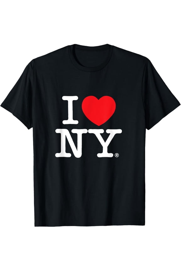 I LOVE NY Classic Logo T-ShirtMen and women, Black T-shirt, size: Extra large