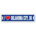 thumbnail image 1 of I LOVE OKLAHOMA CITY OKLAHOMA Street Sign ok city state us wall road décor gift, 1 of 5
