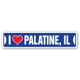 thumbnail image 1 of I LOVE PALATINE ILLINOIS Street Sign il city state us wall road décor gift, 1 of 5