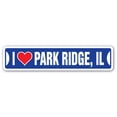 thumbnail image 1 of I LOVE PARK RIDGE ILLINOIS Street Sign il city state us wall road décor gift, 1 of 5