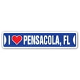 thumbnail image 1 of I LOVE PENSACOLA FLORIDA Street Sign fl city state us wall road décor gift, 1 of 5
