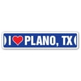 thumbnail image 1 of I LOVE PLANO TEXAS Street Sign tx city state us wall road décor gift, 1 of 5