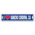 thumbnail image 1 of I LOVE RANCHO CORDOVA CALIFORNIA Street Sign ca city state us wall road décor gift, 1 of 5