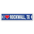thumbnail image 1 of I LOVE ROCKWALL TEXAS Street Sign tx city state us wall road décor gift, 1 of 5