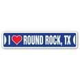 thumbnail image 1 of I LOVE ROUND ROCK TEXAS Street Sign tx city state us wall road décor gift, 1 of 5