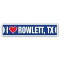 thumbnail image 1 of I LOVE ROWLETT TEXAS Street Sign tx city state us wall road décor gift, 1 of 5