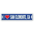 thumbnail image 1 of I LOVE SAN CLEMENTE CALIFORNIA Street Sign ca city state us wall road décor gift, 1 of 5