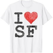 I LOVE SF SAN FRANCISCO CALIFORNIA CITY BY THE BAY AREA T-Shirt