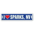 thumbnail image 1 of I LOVE SPARKS NEVADA Street Sign nv city state us wall road décor gift, 1 of 5