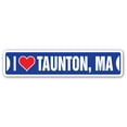 thumbnail image 1 of I LOVE TAUNTON MASSACHUSETTS Street Sign ma city state us wall road décor gift, 1 of 5