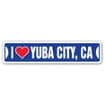 thumbnail image 1 of I LOVE YUBA CITY CALIFORNIA Street Sign ca city state us wall road décor gift, 1 of 5