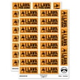 thumbnail image 1 of I Lava Love This Work Volcano Teacher Student School Sticker Set - Orange - Matte Finish - 2.00" Large, 1 of 7