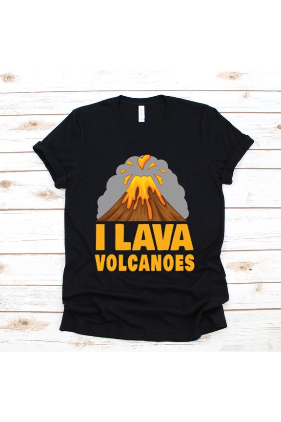 I Lava Volcanoes Funny Geologist Geology Science Graphic Novelty T Shirt,for unisex up to size 5XL