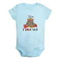 thumbnail image 1 of I Lava You Funny Rompers For Babies, Newborn Baby Unisex Bodysuits, Infant Jumpsuits, Toddler 0-12 Months Kids One-Piece Oufits (Blue, 0-6 Months), 1 of 4