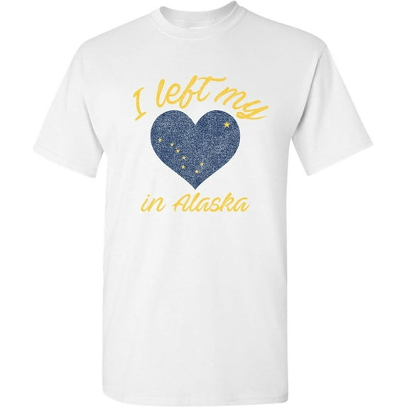 I Left My Heart in State - State Pride Hometown Flag T Shirt