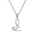thumbnail image 1 of I Letter Initial Alphabet Name Personalized 925 Sterling Silver Pendant Necklace, 1 of 3