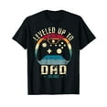 thumbnail image 1 of I Leveled up to Daddy 2023 Promoted To Dad Soon To Be Dad Black T-Shirt Gift, 1 of 5